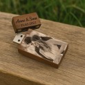 8GB WALNOOT HOUTEN USB STICK BEDRUKKEN