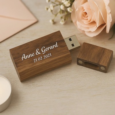 8GB WALNOOT HOUTEN USB STICK BEDRUKKEN 8GB WALNOOT HOUTEN USB STICK BEDRUKKEN