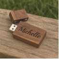 8GB WALNOOT HOUTEN USB STICK BEDRUKKEN